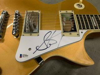 Steven Tyler Aerosmith Signed Autographed Gold Top Electric Guitar BAS Certified 2