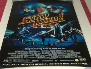 Starship Troopers 2 Dvd Movie Poster 1 Sided 27x40