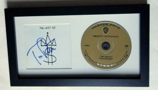 Tom Petty Real Hand Signed The Last Dj Cd Framed Display Heartbreakers