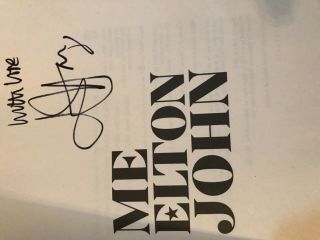 Elton John Signed Me Autobiography First Edition Hard cover Book Rare 1/100 2