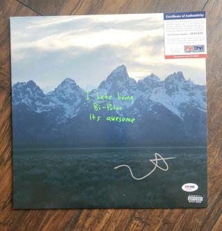 Kanye West Signed Autographed Ye Album Vinyl Lp Yeezy W/ Psa/dna Proof