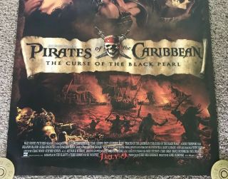 2003 Pirates Of The Caribbean Black Pearl Movie Poster,  Rolled,  DS 2