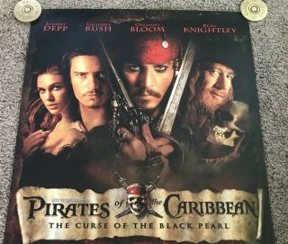 2003 Pirates Of The Caribbean Black Pearl Movie Poster,  Rolled,  DS 3
