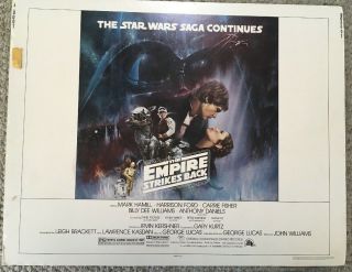 The Empires Strikes Back 22x28 Star Wars 1980 Movie Poster Board