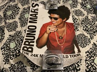 Bruno Mars Signed Auto 24k Magic Us Tour Poster Psa/dna 24x36