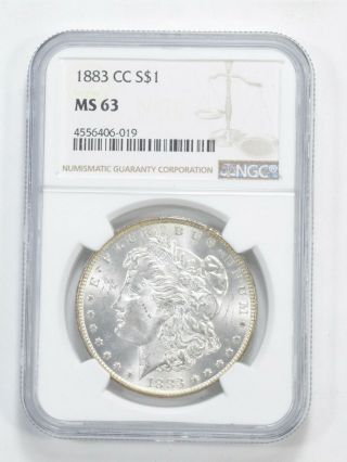 Ms63 1883 - Cc Morgan Silver Dollar - Graded Ngc 254