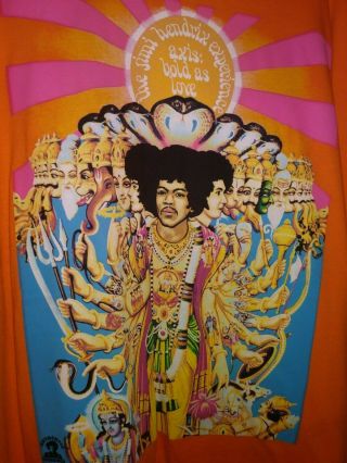 Rare Jimi Hendrix Xl Shirt Axis Of Love