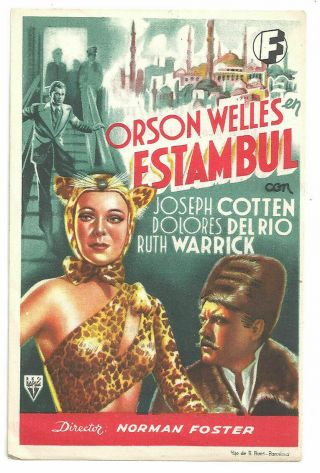 Journey Into Fear Orson Welles Dolores Del Rio Film - Noir Spa Herald Mini Poster