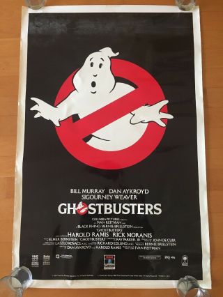 Ghostbusters Movie Poster 27”x41” 1984 Rolled