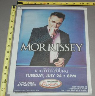 Morrissey Borgata Nj 2007 Village Voice Concert Ad Advert The Smiths