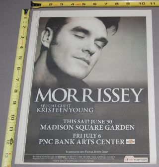 Morrissey Msg Nyc Pnc Nj 2007 Village Voice Concert Ad Advert The Smiths