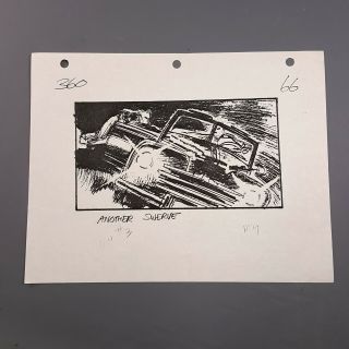 Back To The Future 2 - Production Storyboard - Marty On Hoverboard