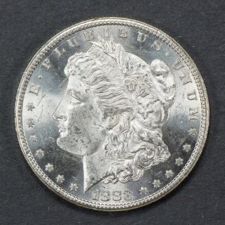 1883 - Cc $1 Morgan Silver Dollar Luster Gem/unc Key Date Carson City N778