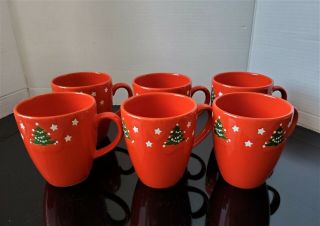 Waechtersbach Christmas Tree Jumbo Coffee Mug Set Of 6 2