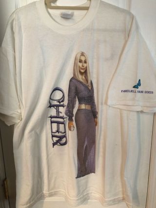 Vintage Cher Farewell Tour 2003 Concert Shirt