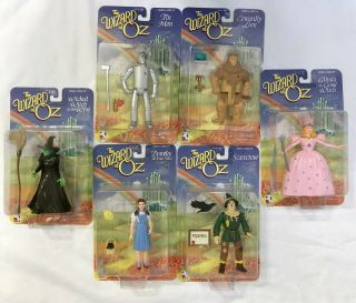 Vintage The Wizard Of Oz 5 " Action Figures Complete Set Of 6 Trevco Wb Toy 1998