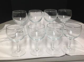 Wine Glass Cordial Set Of 8 French Glasses 5.  5 Inches Tall