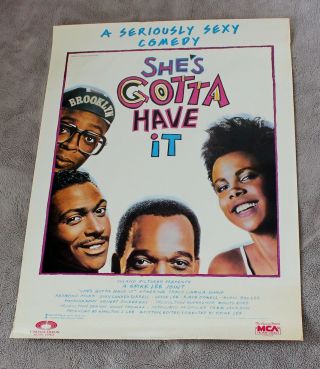 Shes Gotta Have It 1986 Spike Lee B&w Promo Movie Video Poster Vgex