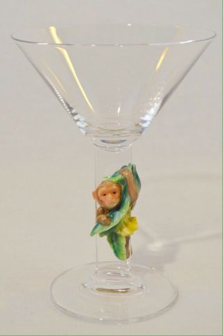 Franz Porcelain Martini Glass Monkey 2