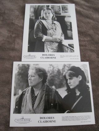 2 Photos 1995 Stephen King Dolores Claiborne Kathy Bates Jennifer Jason Leigh