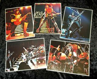 Kiss Double Platinum Ace Gene Paul Peter & Group Live 8x10 Promo Photo Set
