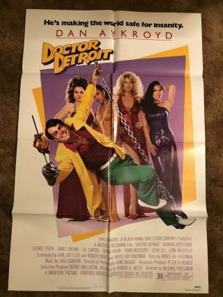 Doctor Dr Detroit Dan Akroyd 1982 One Sheet Movie Poster