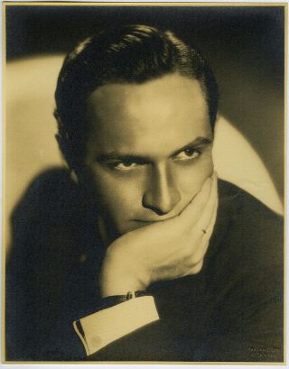 Vintage 1930s Large Format Fredric March,  Otto Dyar Hollywood Regency Photograph