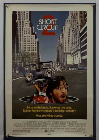 Short Circuit 2 Movie Poster (fine) 1sh 1988 Rolled Bill Murray Christmas 6506