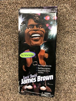 James Brown Dancing Singing 20 " Doll " I Feel Good " Gemmy 2001 Collectors Vintage