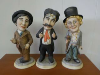 Marx Brothers Groucho Harpo Chico (not Copies) Royal Crown Figurines