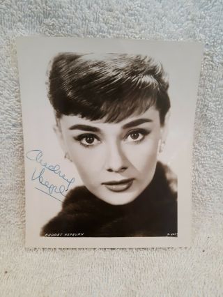 Audrey Hepburn Signed Autograph Vintage Photo Actress 1960 