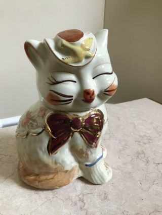 Vintage Shawnee Pottery Puss 