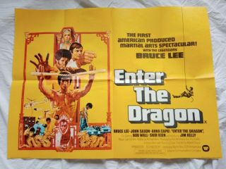 Enter The Dragon Uk Quad Poster