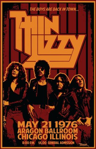 Thin Lizzy Tour Poster
