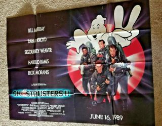 Ghostbusters Ii Movie 1984 Nyc Subway Poster 45x59
