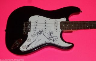 Cinderella X4 Entire Band Signed Autographed Electric Guitar Exact Proof