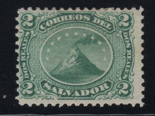 El Salvador 1867 - Volcano San Miguel - 2r - Scott 3