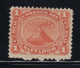 El Salvador 1867 - Volcano San Miguel - 1r - Scott 2