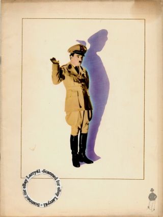 Scarce Charlie Chaplin 1940 Souvenir Film Program The Great Dictator Photos,  Vg,