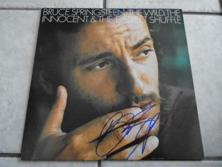 Bruce Springsteen Signed Album The Wild,  The Innocent & The E Street Shuffle Loa