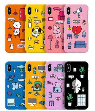 Bts Bt21 Official Roomies Color Soft Jelly Phone Case Cover For Iphone Galaxy