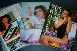 Alyssa Milano Sexy 1988 Japan Picture Clippings 3 - Sheets (5pgs) Vi/n