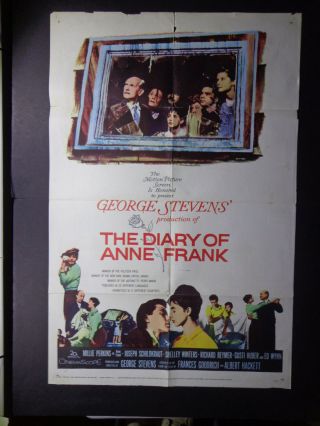 The Diary Of Anne Frank - Millie Perkins - Shelley Winters - 1959 - 1 Sheet Poster