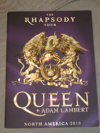 Queen,  Adam Lambert Rhapsody Tour 2019 Book Program