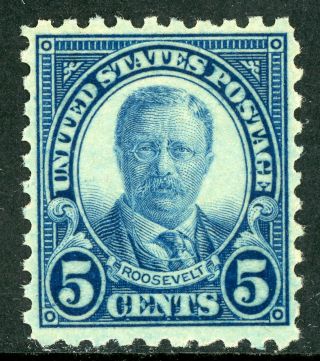 Usa 1922 Roosevelt 5¢ Flat Perf 11 Scott 557 Mnh J101 ⭐⭐⭐⭐⭐⭐