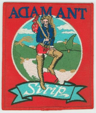 Adam Ant Strip 1983 Vintage Promo Patch