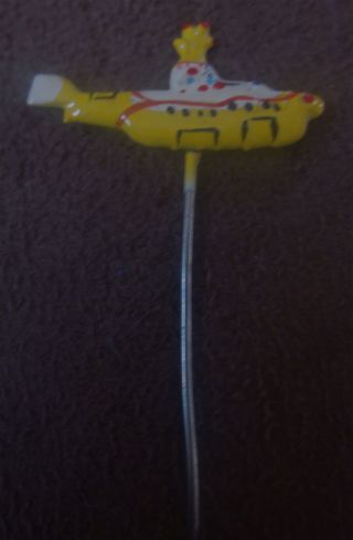 Rare Beatles Yellow Submarine Vintage 1968 Movie Giveaway Stick Pin