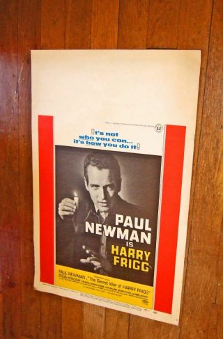 1968 Secret War Of Harry Frigg Window Card Paul Newman