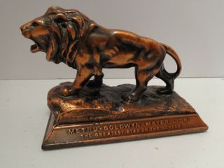 Metro Goldwyn Mayer Lion Paperweight Early The Greatest Star On The Screen