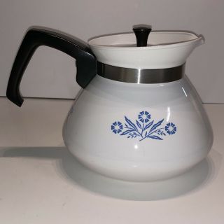 Vintage Corning Ware P - 104 Blue Cornflower 6 Cup Tea Pot,